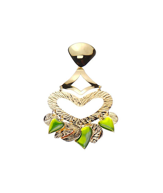 nuagedetoiles Orecchini cuori cerchi