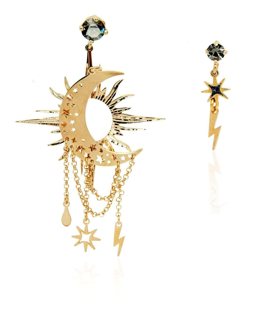 nuagedetoiles Orecchini Eclissi di Sole