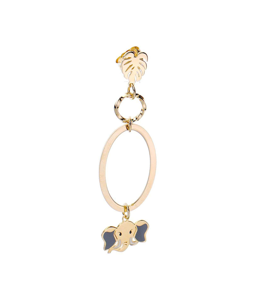 nuagedetoiles Orecchini elefante ovale