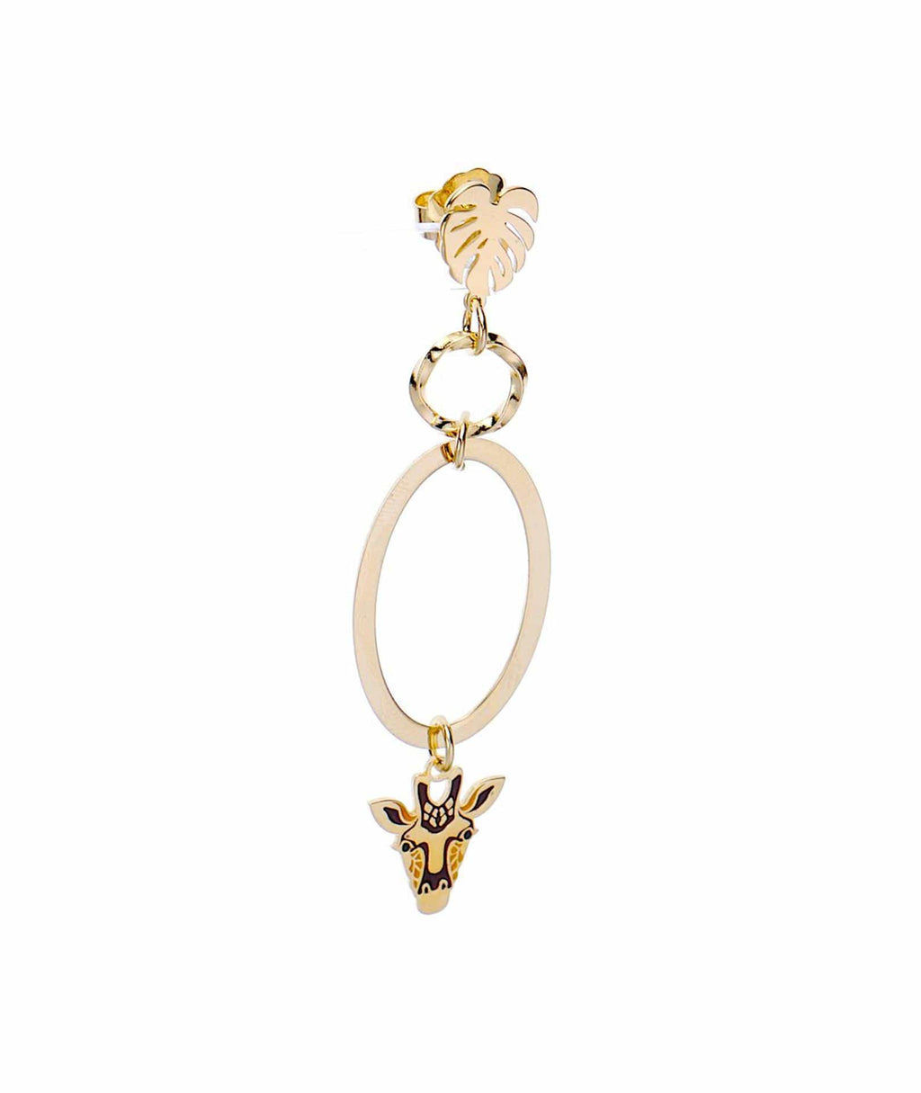 nuagedetoiles Orecchini giraffa ovale