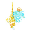 nuagedetoiles orecchini OR.CERCHIO 35 CORAL SHELL SYMPHONY