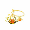 nuagedetoiles orecchini OR. CERCHIO 35 INTR. LITTLE CURLY SHELL
