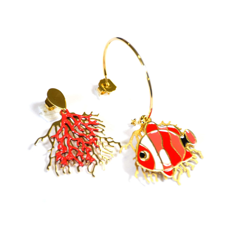 nuagedetoiles orecchini ORECCHINI 35 CORAL NEMO