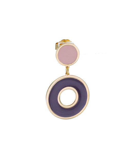 nuagedetoiles orecchini Orecchini cerchio doppio forato