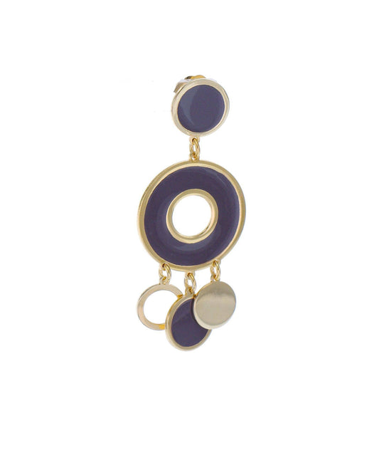 nuagedetoiles orecchini Orecchini cerchio forato con frange