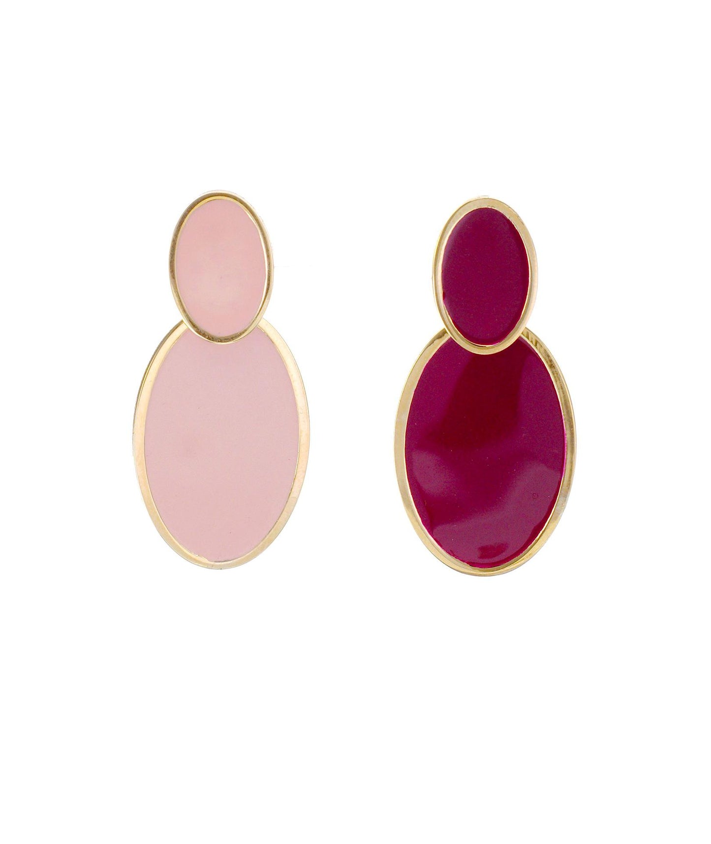 nuagedetoiles orecchini Orecchini doppio ovale