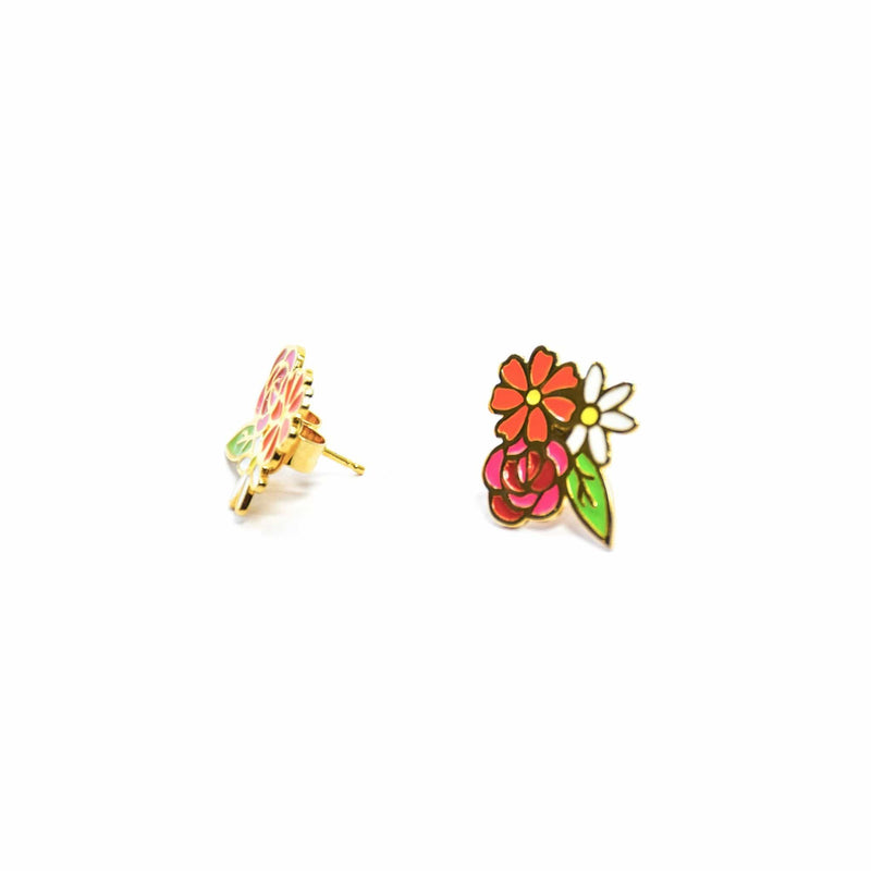 nuagedetoiles orecchini Orecchini tappalobo Bouquet fiori
