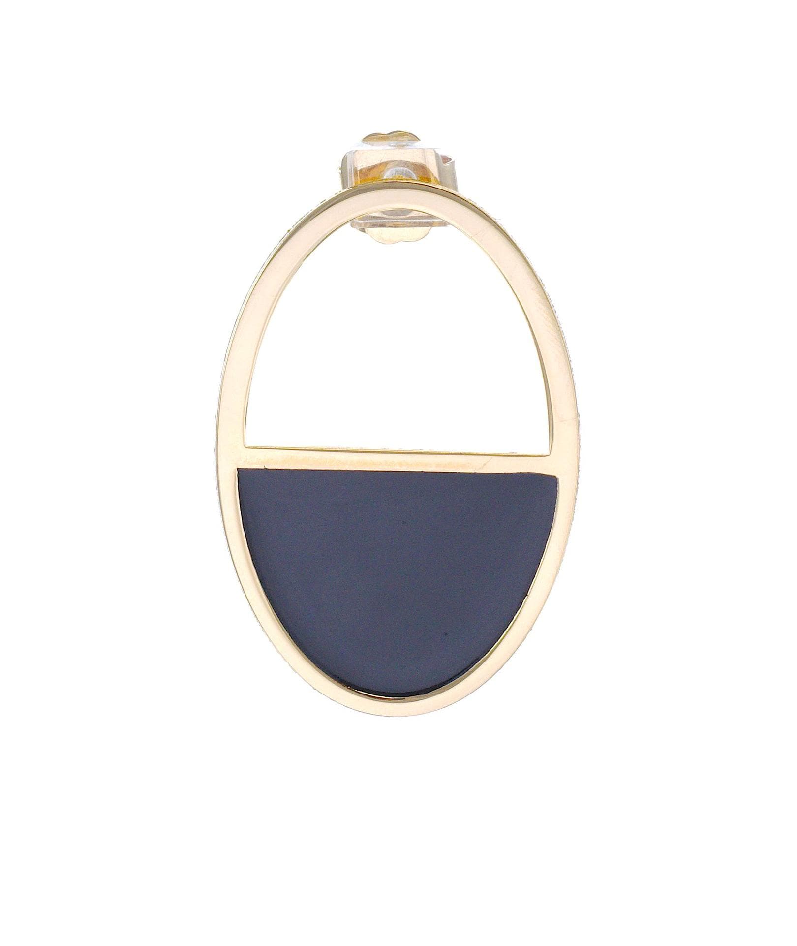 nuagedetoiles Orecchini Ovali Mezzi Vuoti