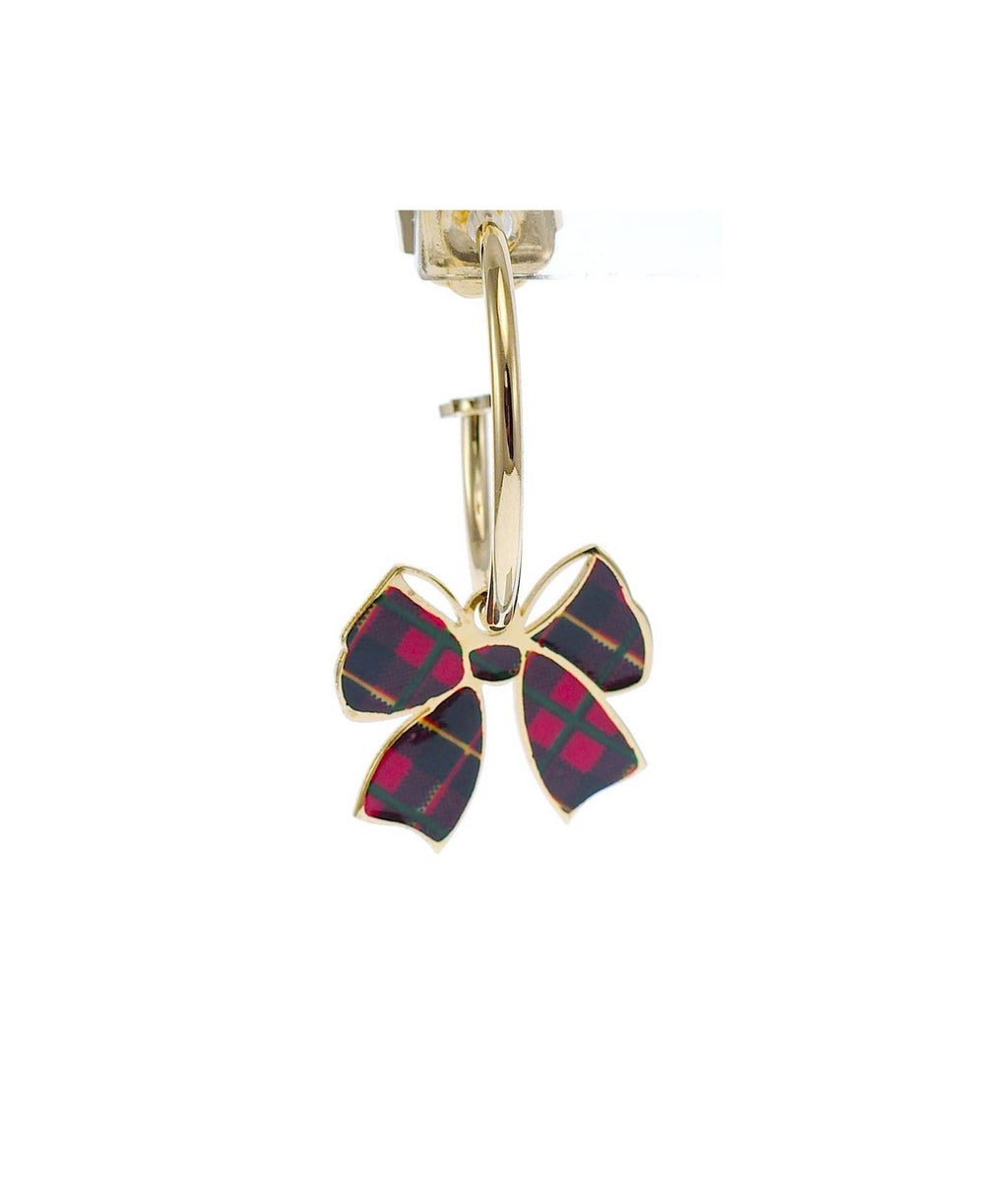 nuagedetoiles Orecchini papillon tartan