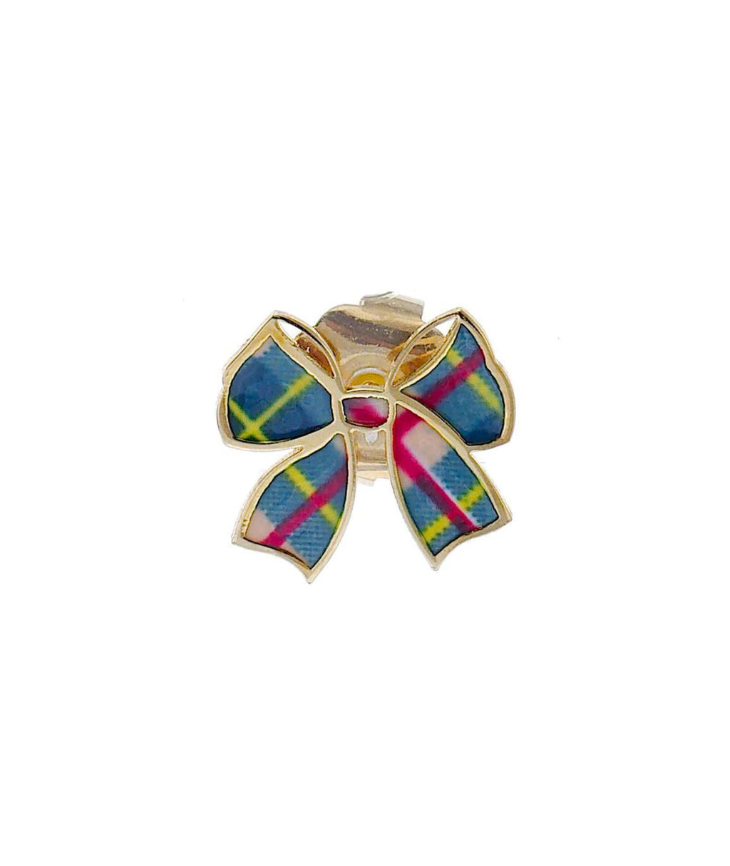 nuagedetoiles Orecchini papillon tartan