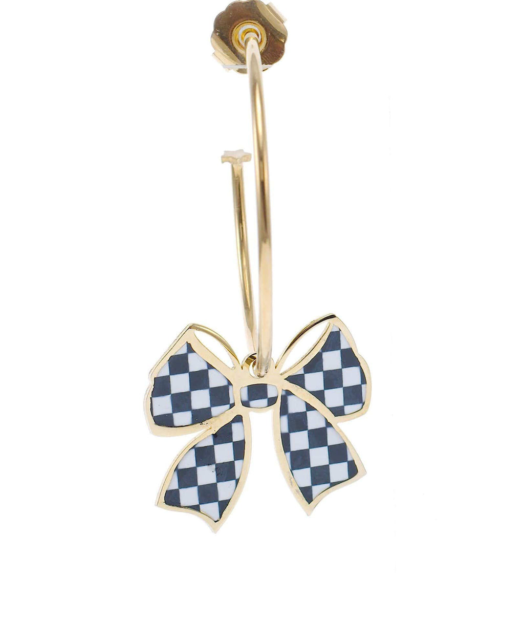 nuagedetoiles Orecchini papillon tartan