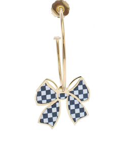 nuagedetoiles Orecchini papillon tartan