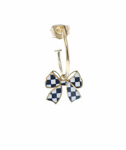 nuagedetoiles Orecchini papillon tartan