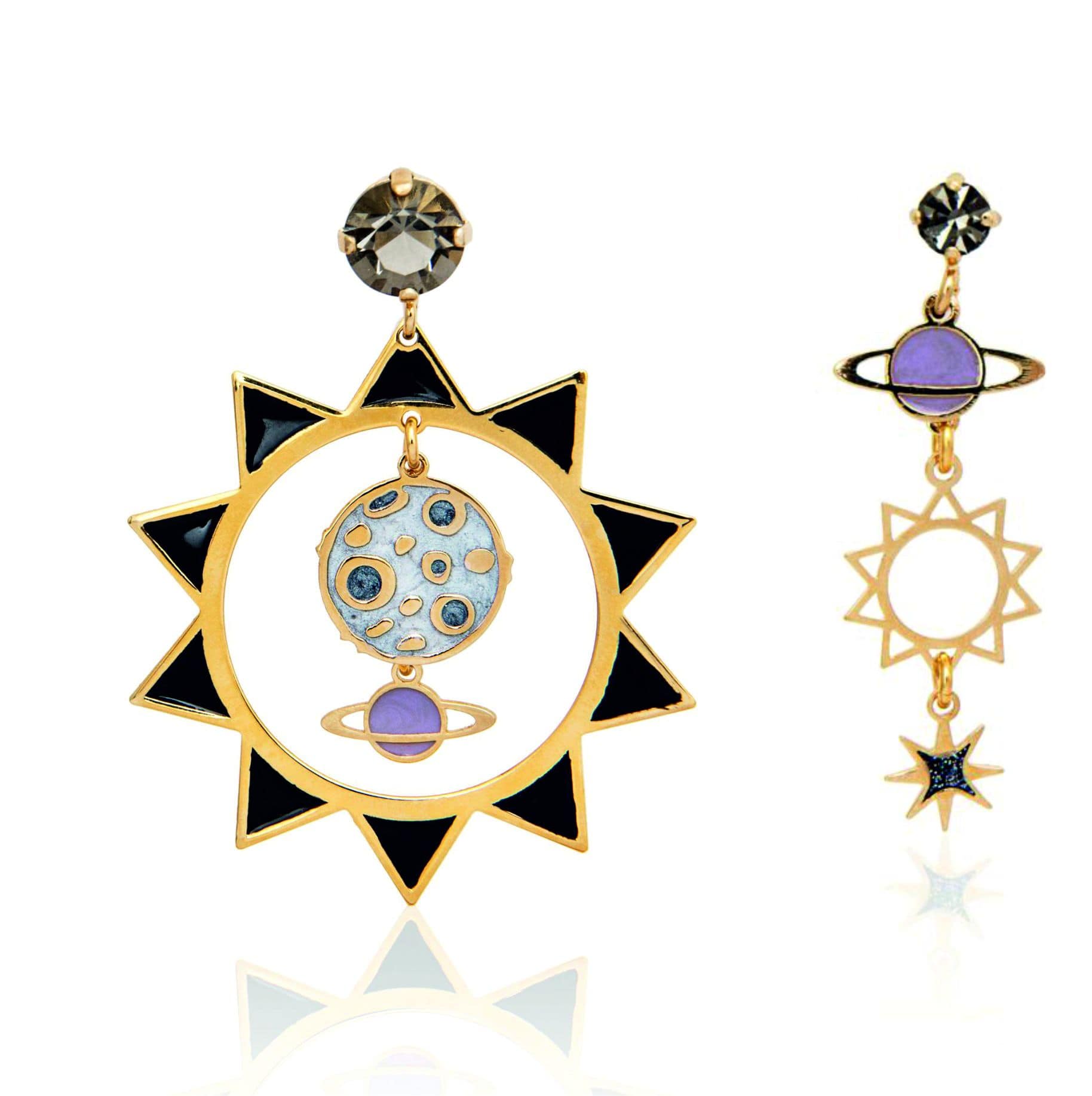 nuagedetoiles Orecchini Plenilunio