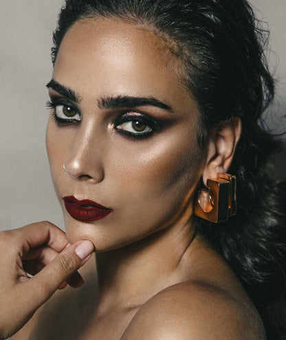 nuagedetoiles Orecchini quadrato sottile