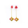 nuagedetoiles Orecchini Rosa pendente