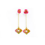 nuagedetoiles Orecchini Rosa pendente