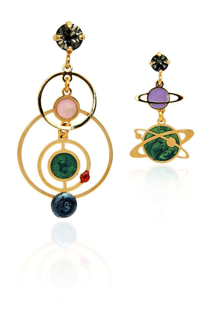 nuagedetoiles Orecchini Satelliti in Orbita