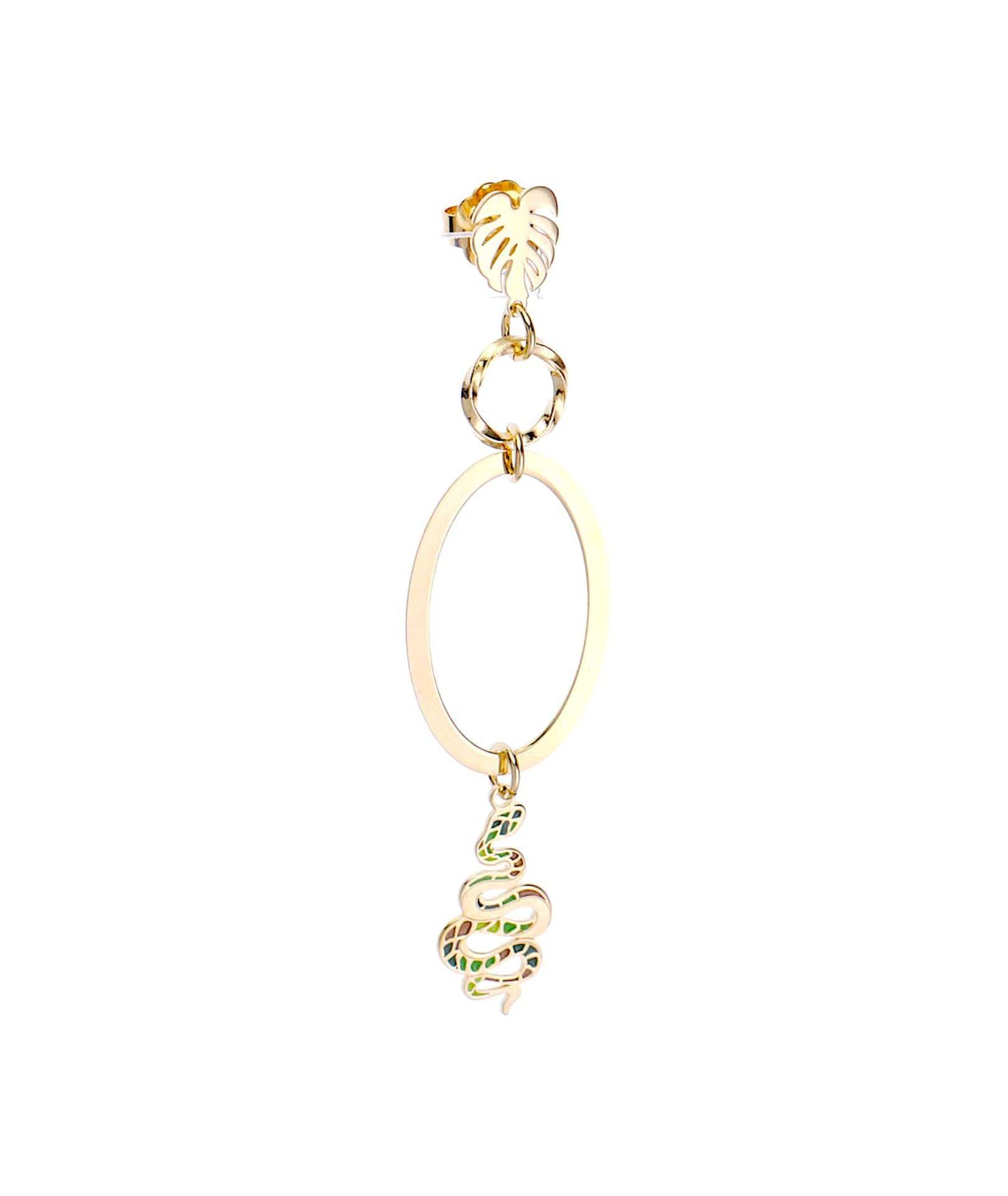 nuagedetoiles Orecchini serpente ovale