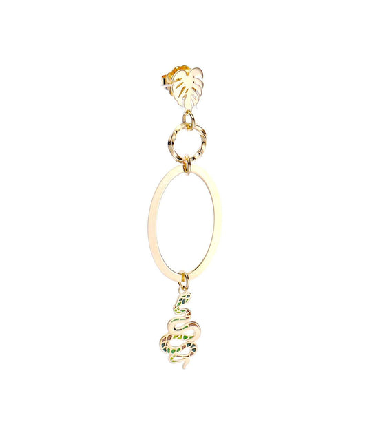 nuagedetoiles Orecchini serpente ovale