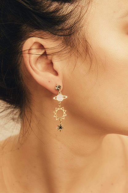 nuagedetoiles Orecchini Sole e Pianeti piccolo