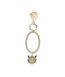 nuagedetoiles Orecchini tigre ovale