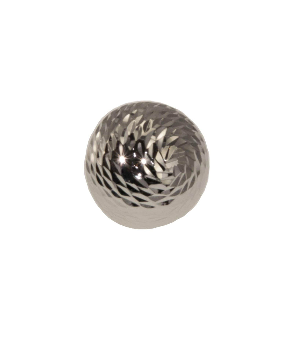 nuagedetoiles Orecchini tondo scatolato diamantato grande