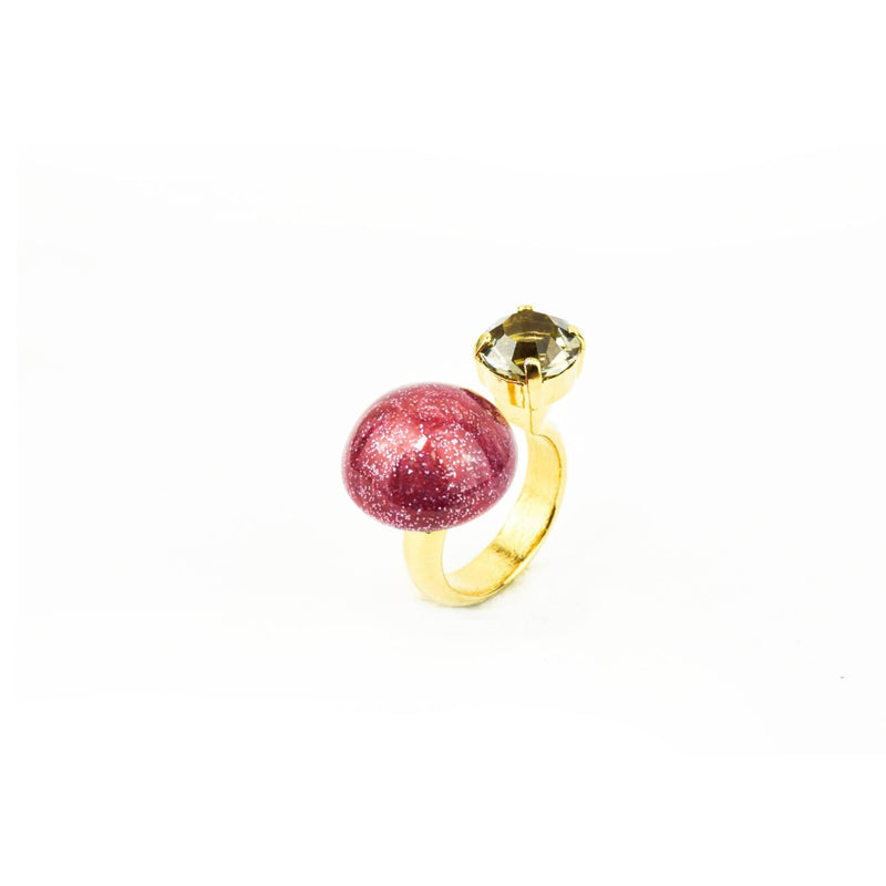 nuagedetoiles Oro Giallo Anello Nettuno con pietra